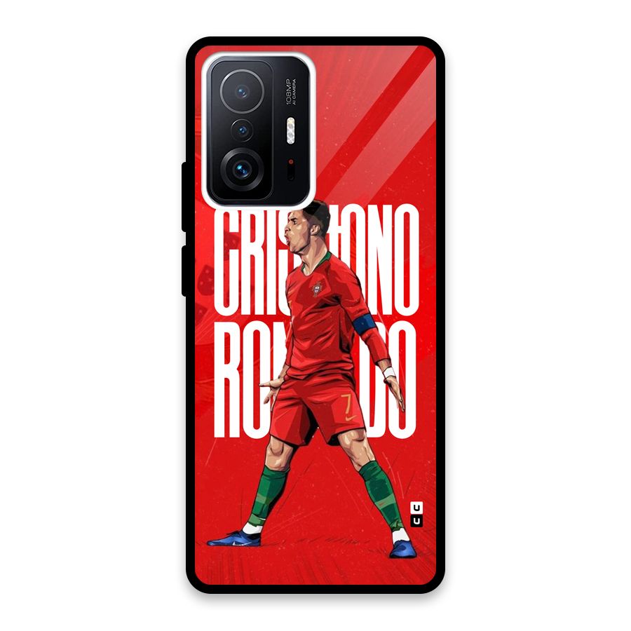 Soccer Star Roar Glass Back Case for Xiaomi 11T Pro