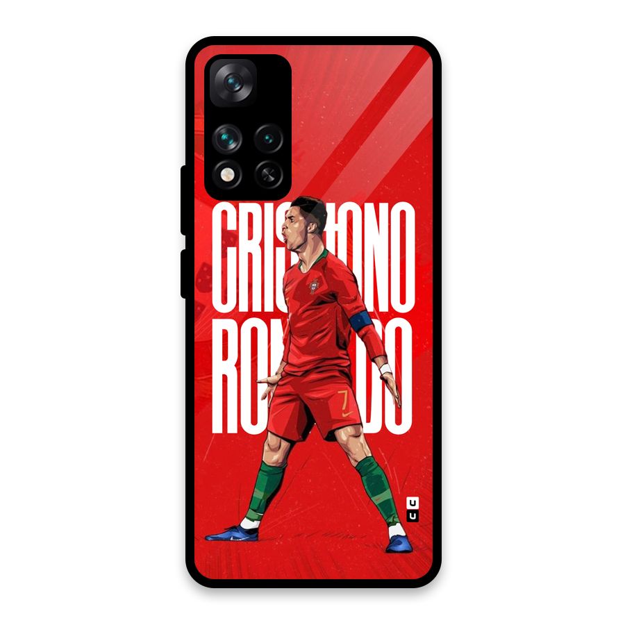 Soccer Star Roar Glass Back Case for Xiaomi 11i HyperCharge 5G