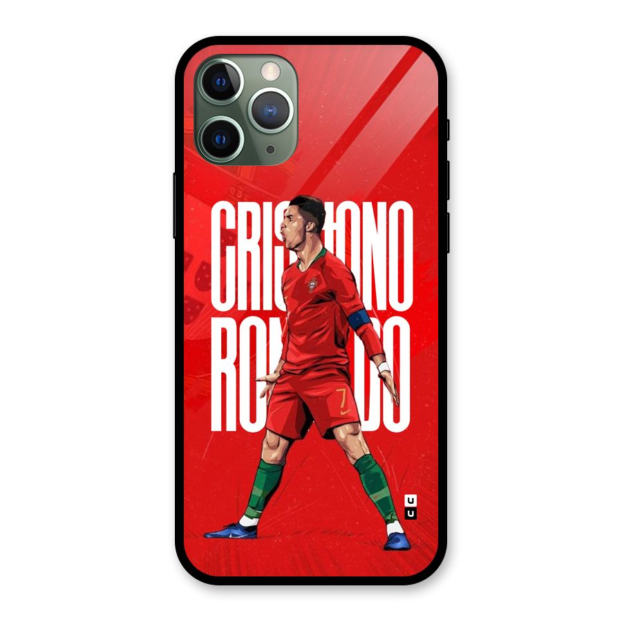 Soccer Star Roar Glass Back Case for iPhone 11 Pro
