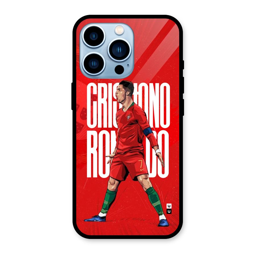 Soccer Star Roar Glass Back Case for iPhone 13 Pro