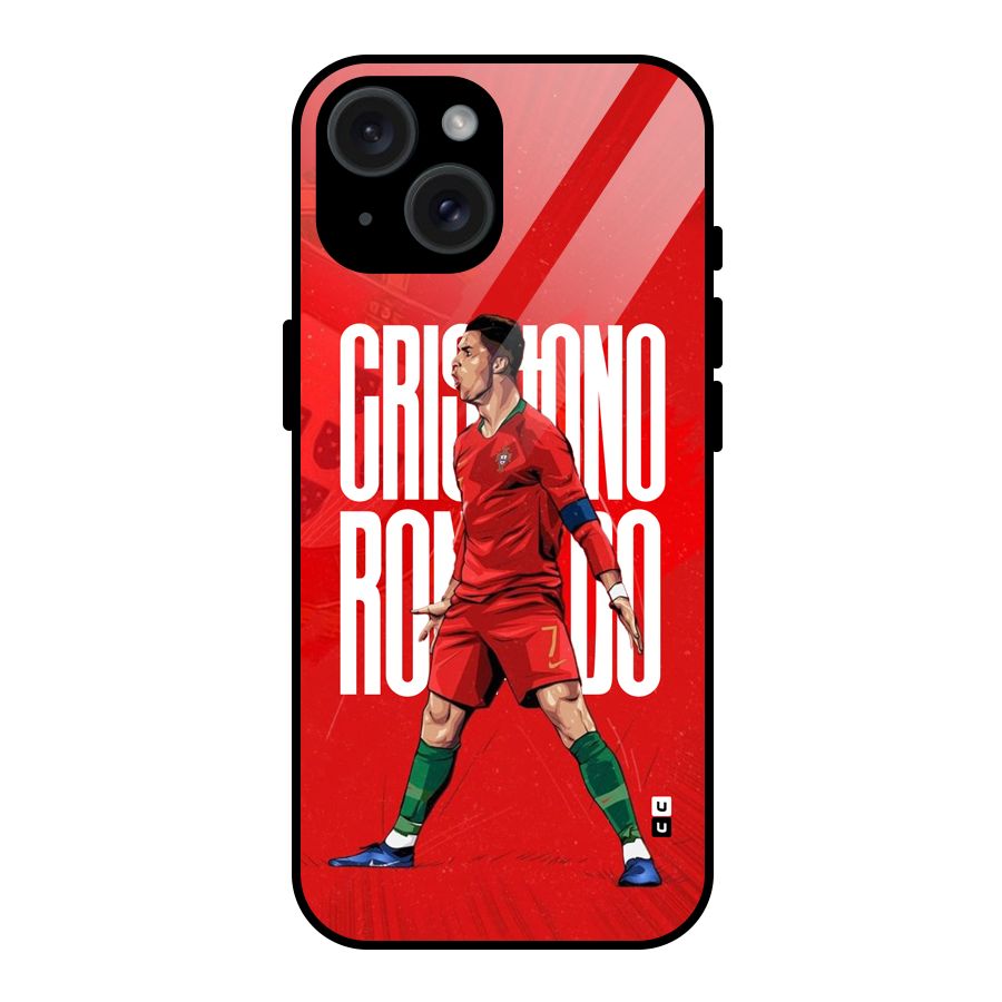Soccer Star Roar Glass Back Case for iPhone 15