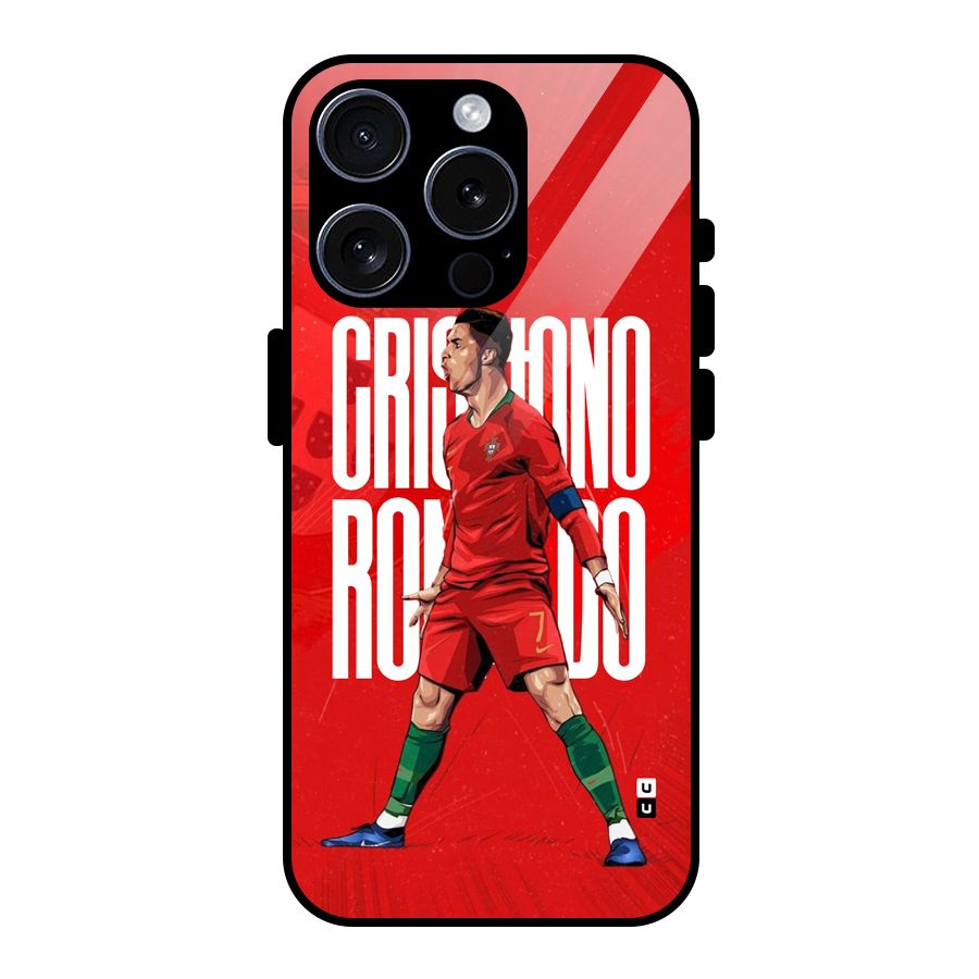 Soccer Star Roar Glass Back Case for iPhone 15 Pro