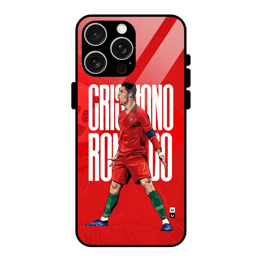 Soccer Star Roar Glass Back Case for iPhone 15 Pro Max