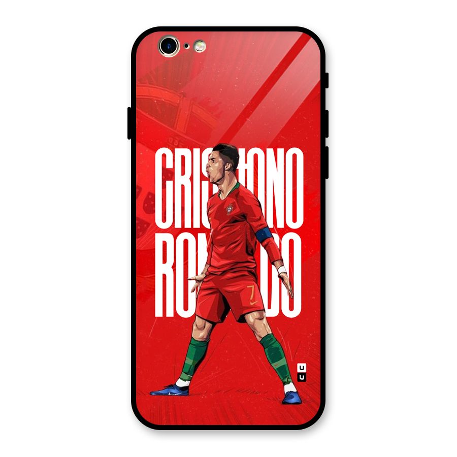 Soccer Star Roar Glass Back Case for iPhone 6 6S