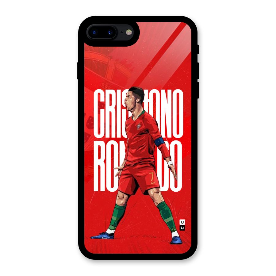 Soccer Star Roar Glass Back Case for iPhone 8 Plus