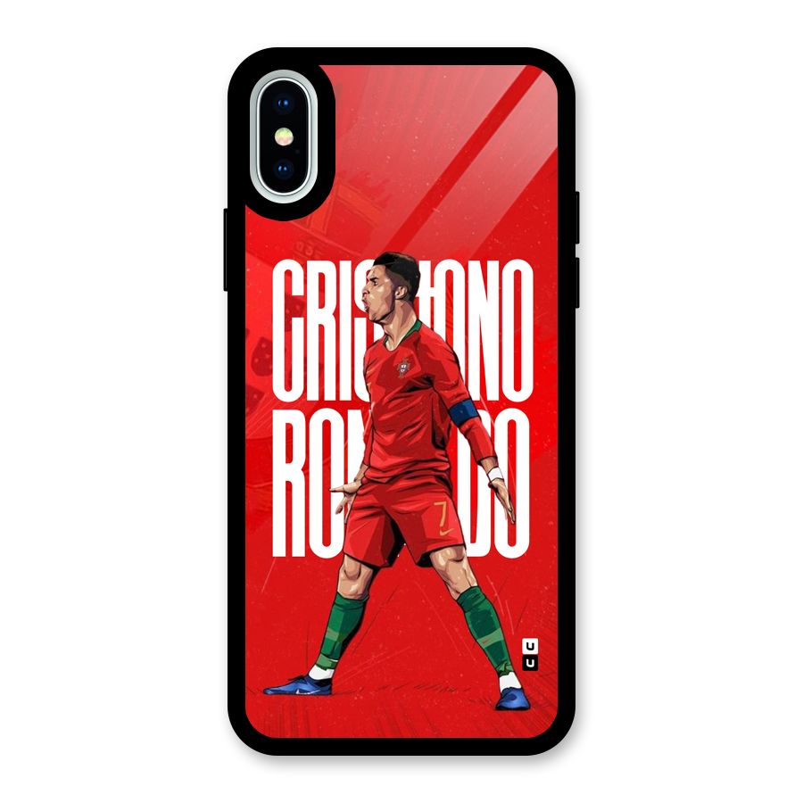 Soccer Star Roar Glass Back Case for iPhone XS