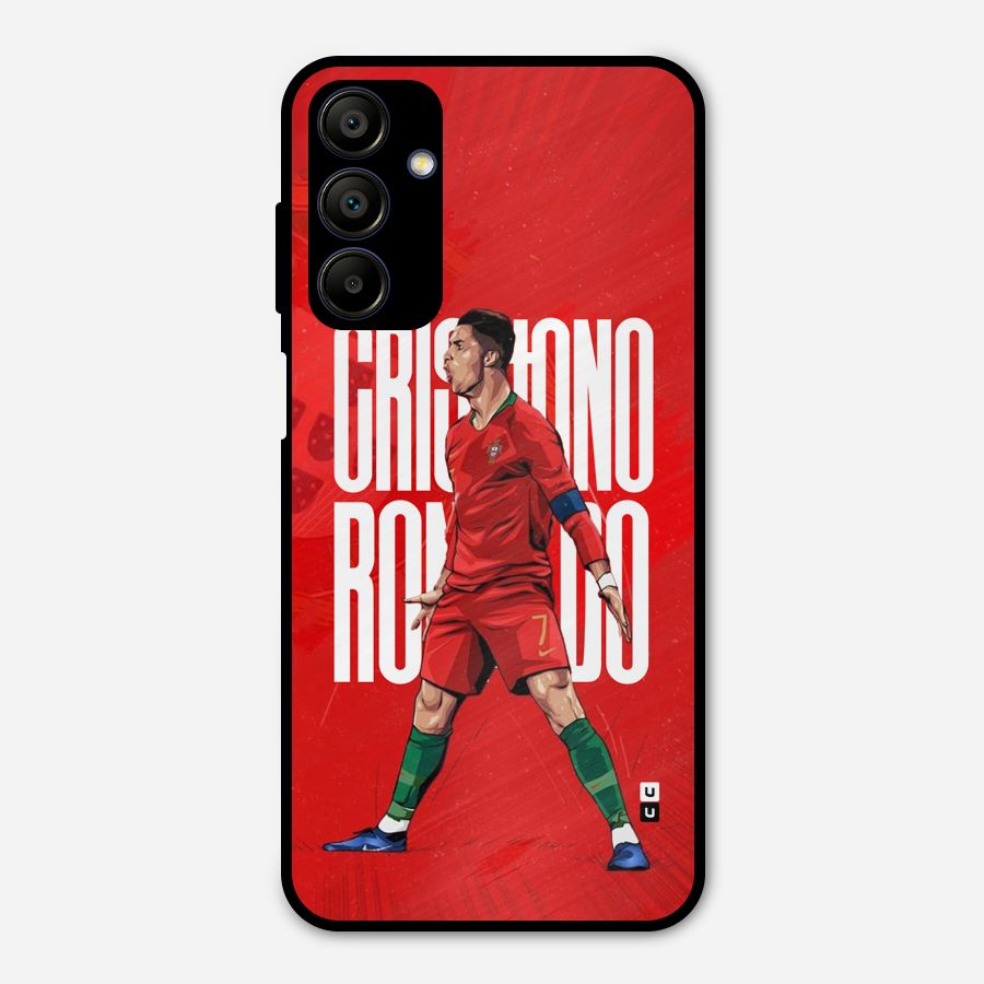 Soccer Star Roar Metal Back Case for Galaxy A15 5G