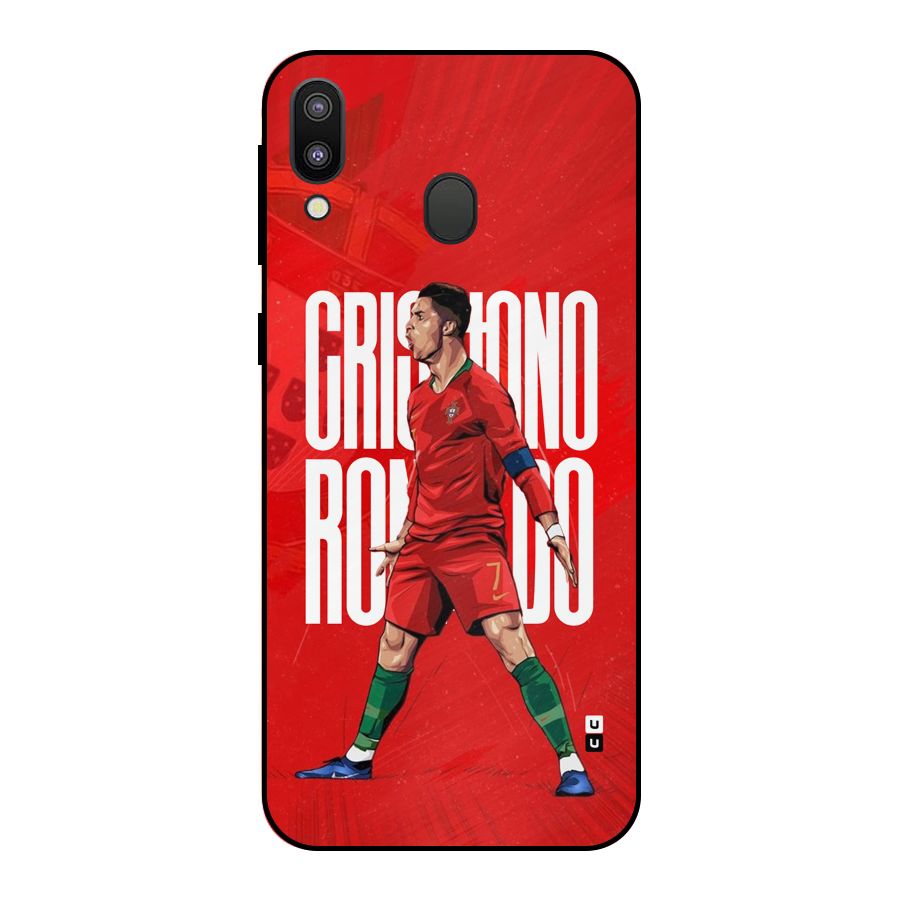 Soccer Star Roar Metal Back Case for Galaxy M20
