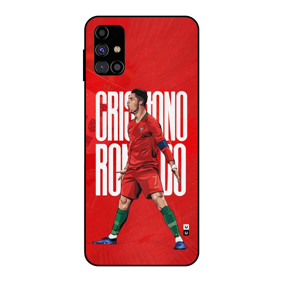 Soccer Star Roar Metal Back Case for Galaxy M31s