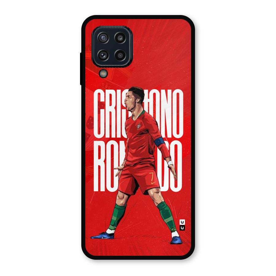 Soccer Star Roar Metal Back Case for Galaxy M32