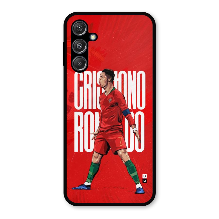 Soccer Star Roar Metal Back Case for Galaxy M34 5G