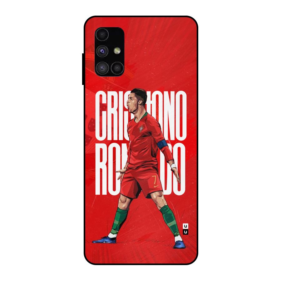 Soccer Star Roar Metal Back Case for Galaxy M51
