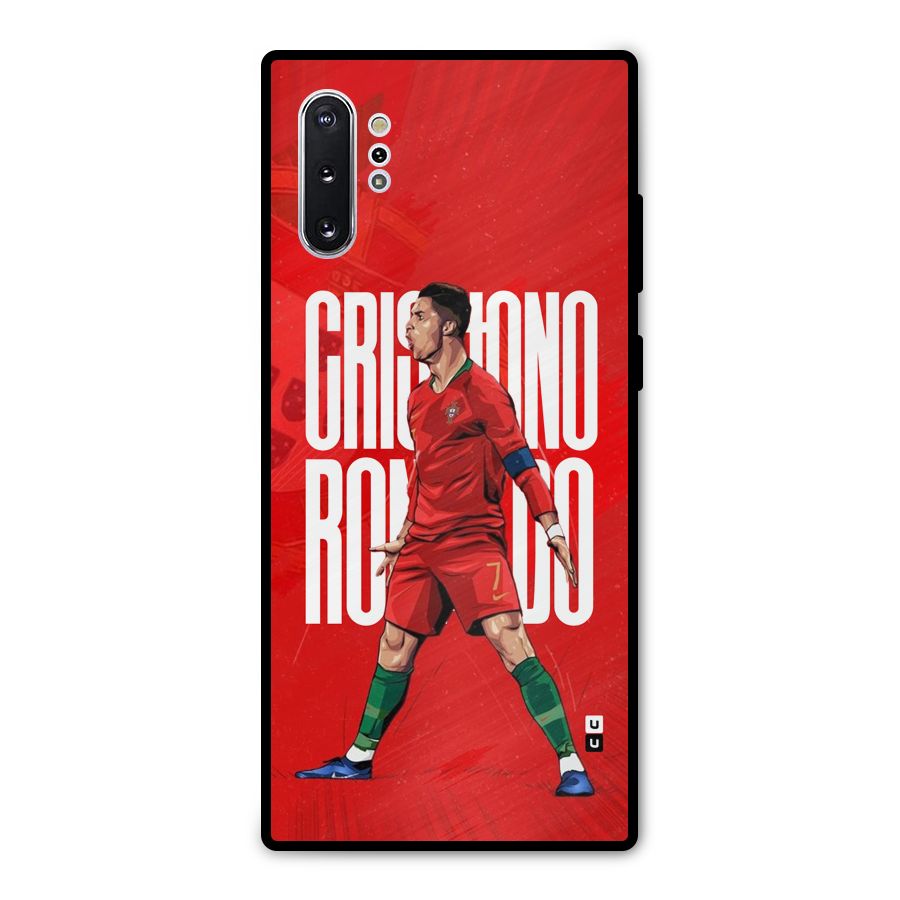Soccer Star Roar Metal Back Case for Galaxy Note 10 Plus