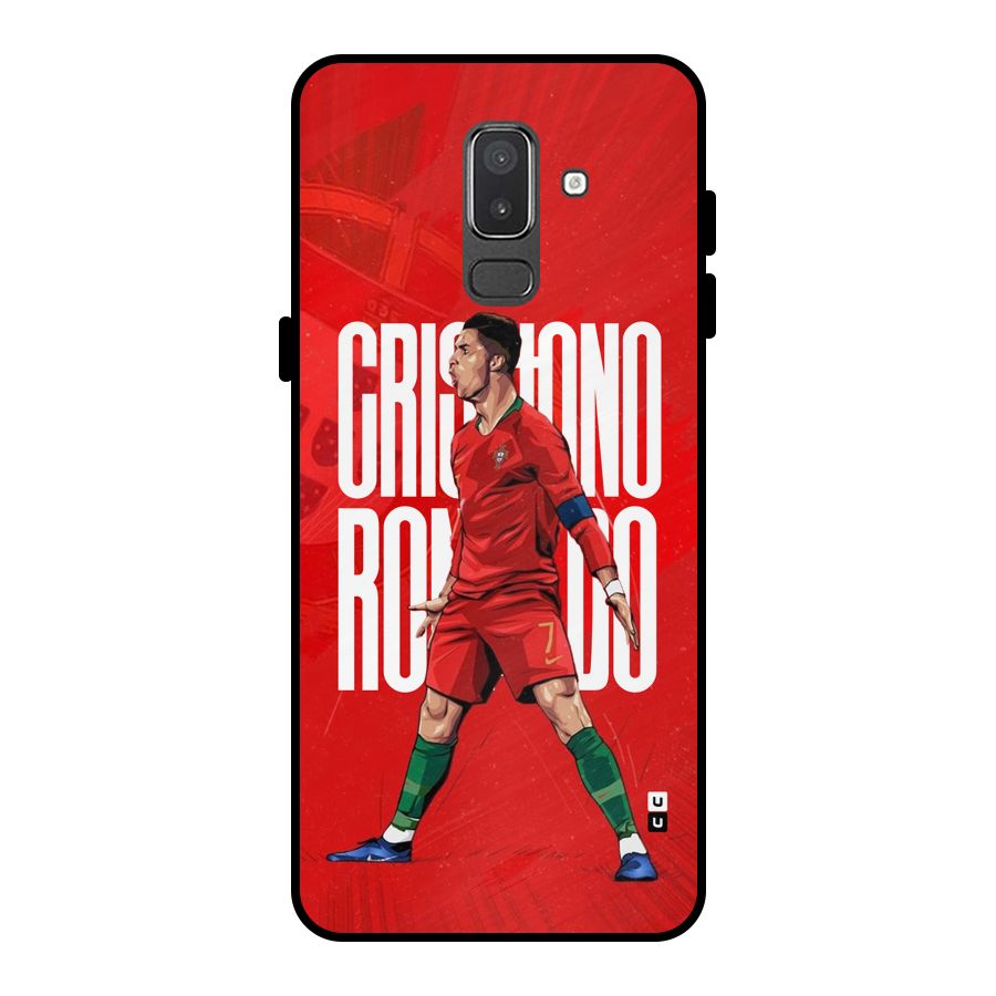 Soccer Star Roar Metal Back Case for Galaxy On8 (2018)