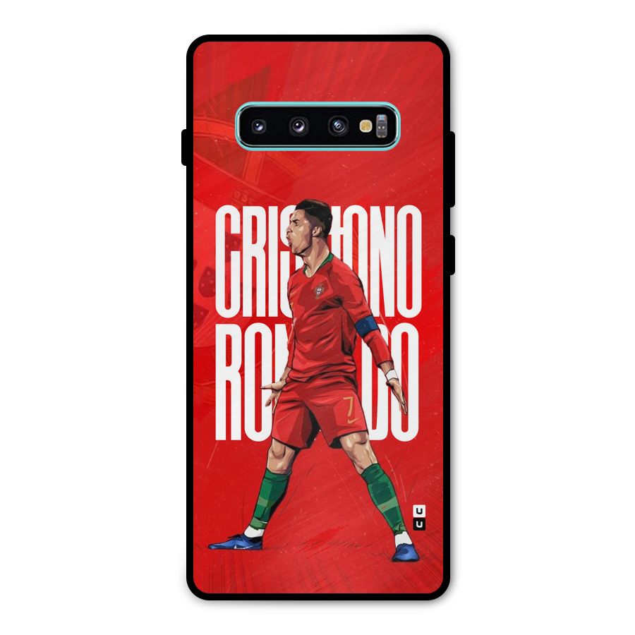 Soccer Star Roar Metal Back Case for Galaxy S10 Plus