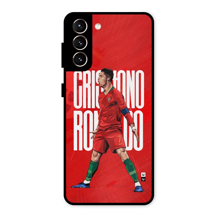 Soccer Star Roar Metal Back Case for Galaxy S21 5G