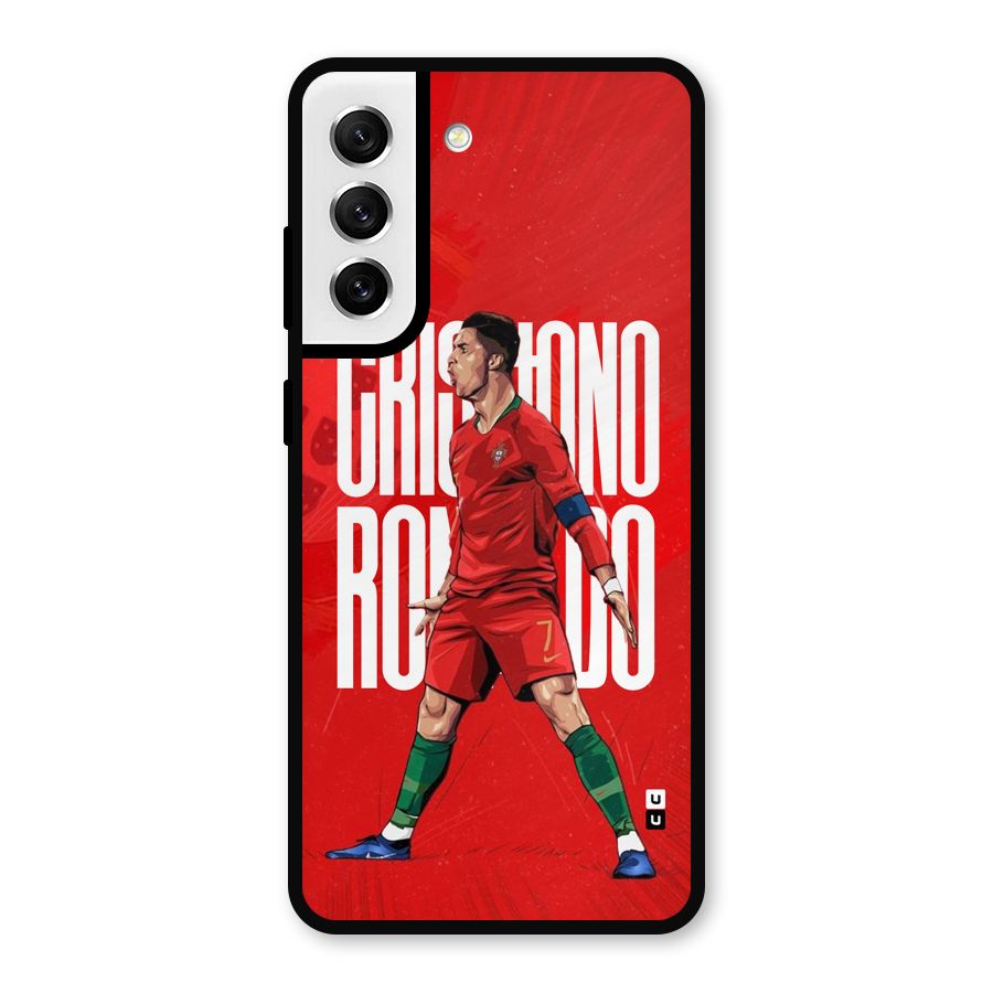 Soccer Star Roar Metal Back Case for Galaxy S21 FE 5G