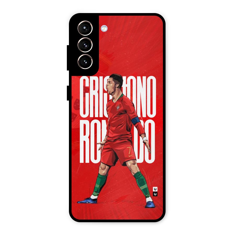 Soccer Star Roar Metal Back Case for Galaxy S21 Plus