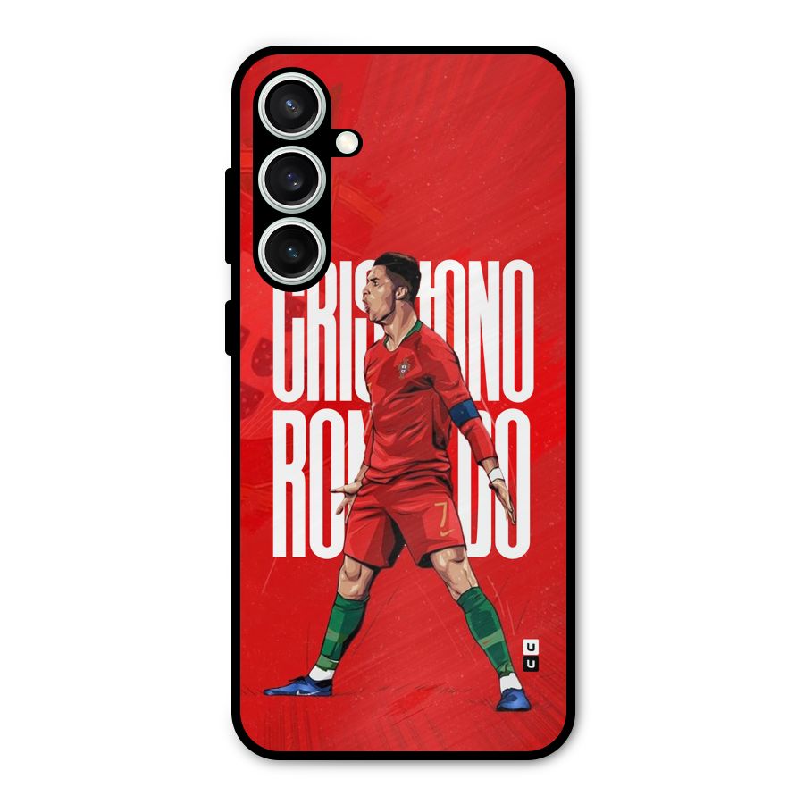 Soccer Star Roar Metal Back Case for Galaxy S23 FE