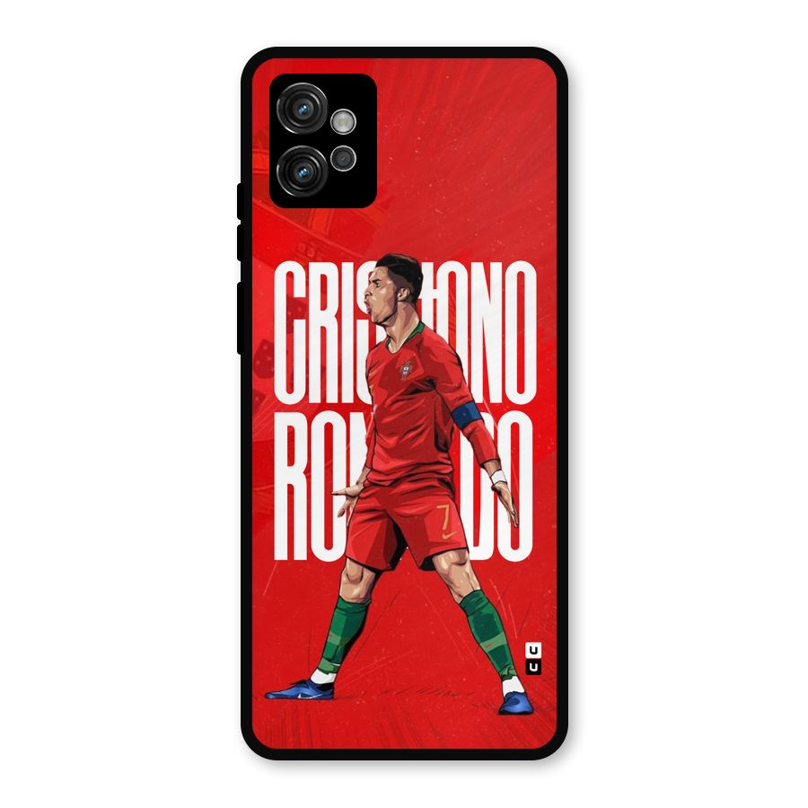 Soccer Star Roar Metal Back Case for Moto G32