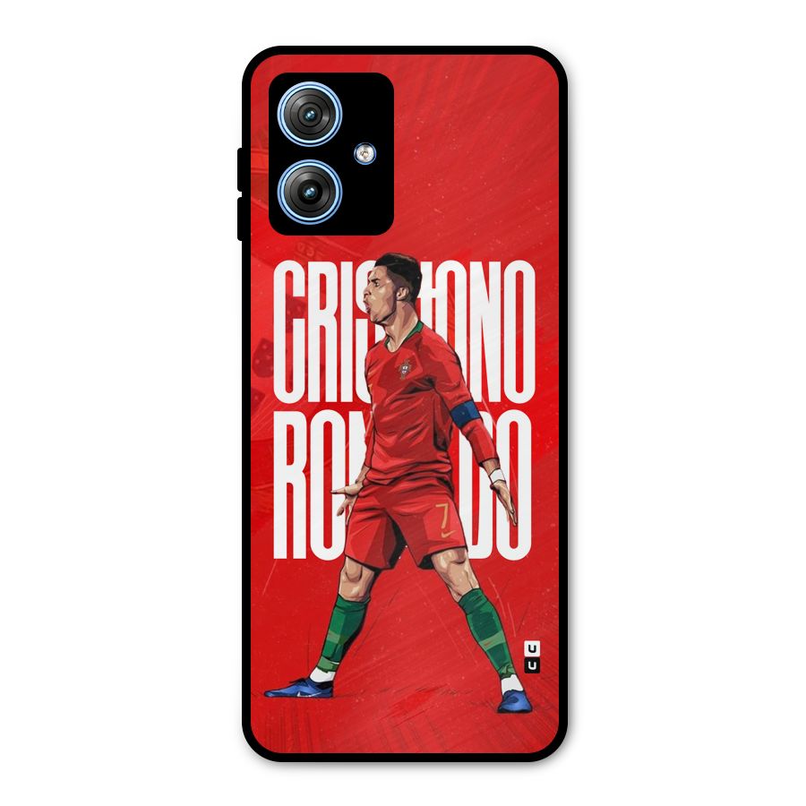 Soccer Star Roar Metal Back Case for Moto G54