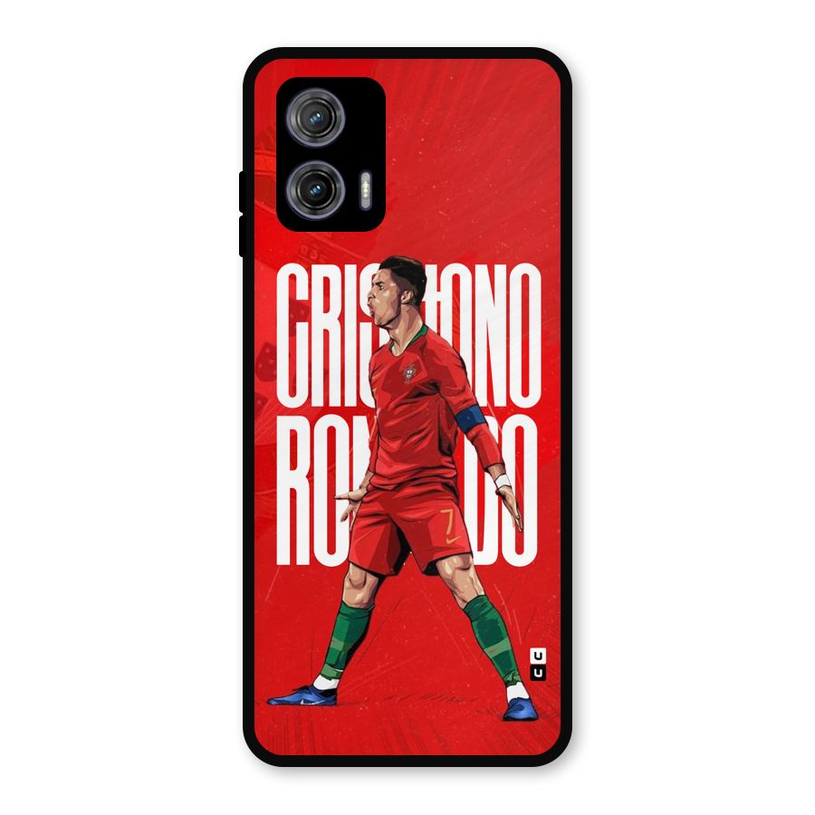 Soccer Star Roar Metal Back Case for Moto G73