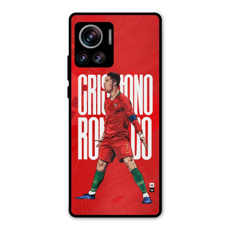 Soccer Star Roar Metal Back Case for Motorola Edge 30 Ultra