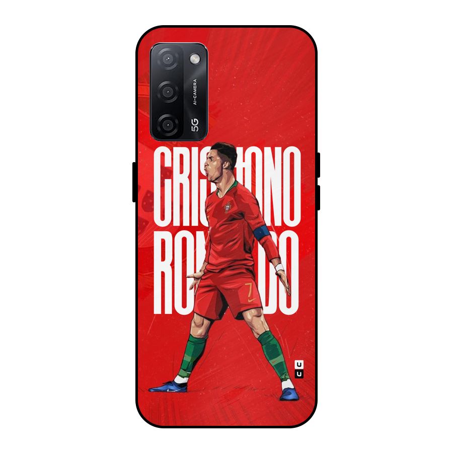 Soccer Star Roar Metal Back Case for Oppo A53s 5G