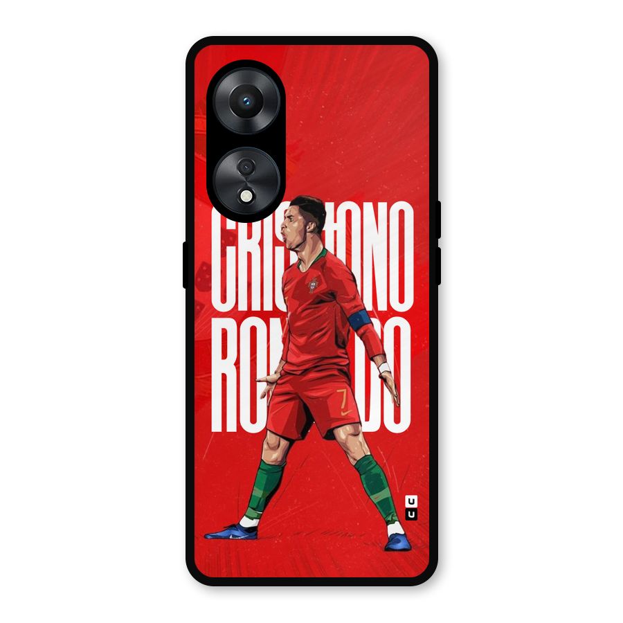 Soccer Star Roar Metal Back Case for Oppo A78
