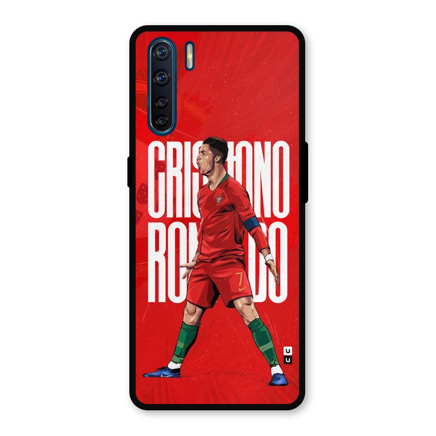 Soccer Star Roar Metal Back Case for Oppo F15