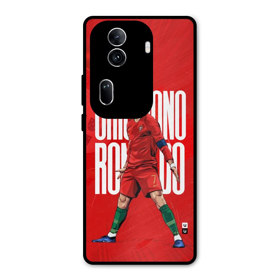 Soccer Star Roar Metal Back Case for Oppo Reno11 Pro 5G
