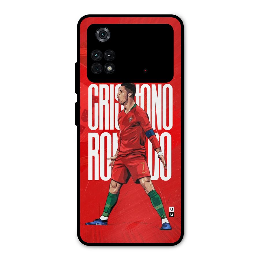 Soccer Star Roar Metal Back Case for Poco M4 Pro 4G
