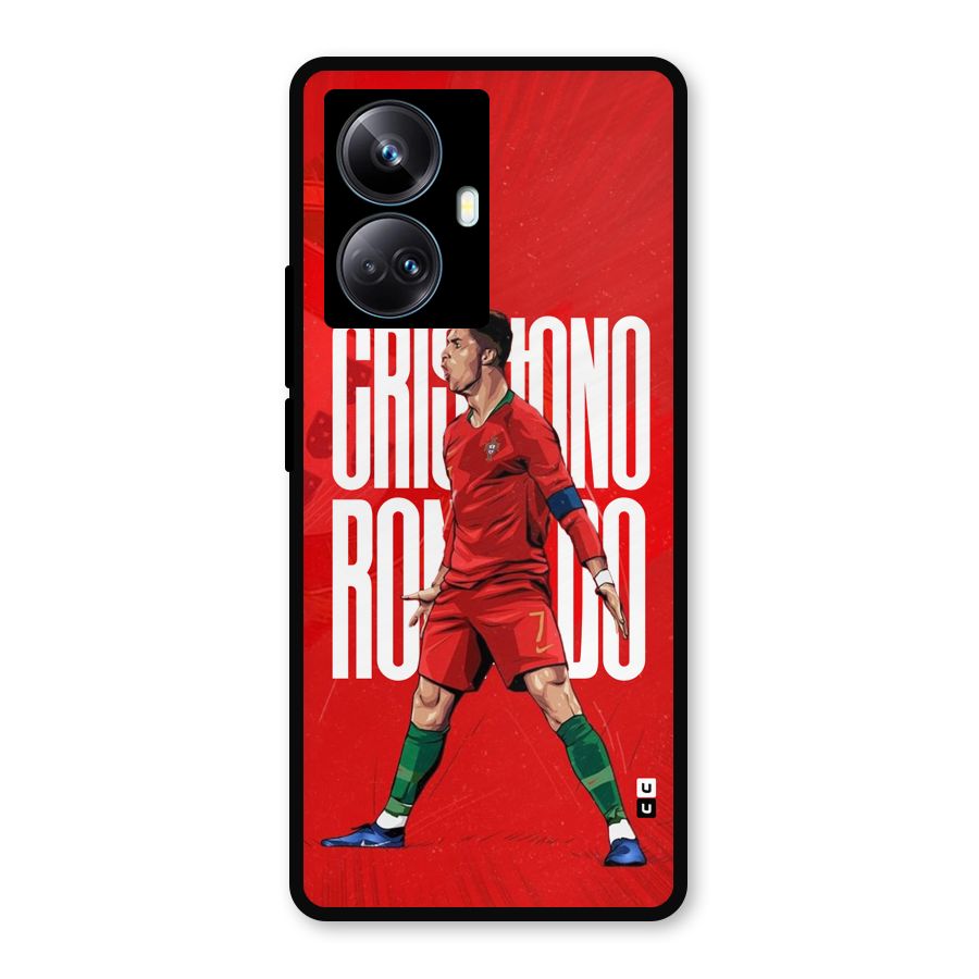 Soccer Star Roar Metal Back Case for Realme 10 Pro Plus