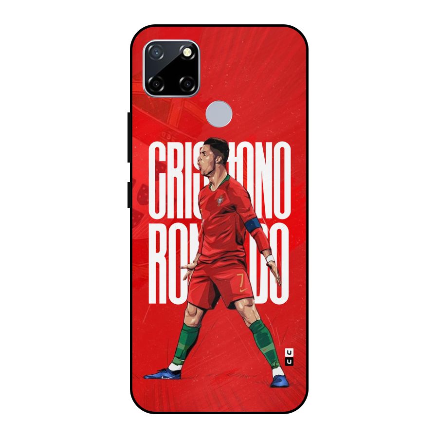 Soccer Star Roar Metal Back Case for Realme Narzo 30A