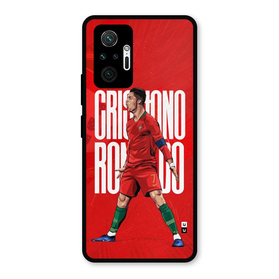 Soccer Star Roar Metal Back Case for Redmi Note 10 Pro