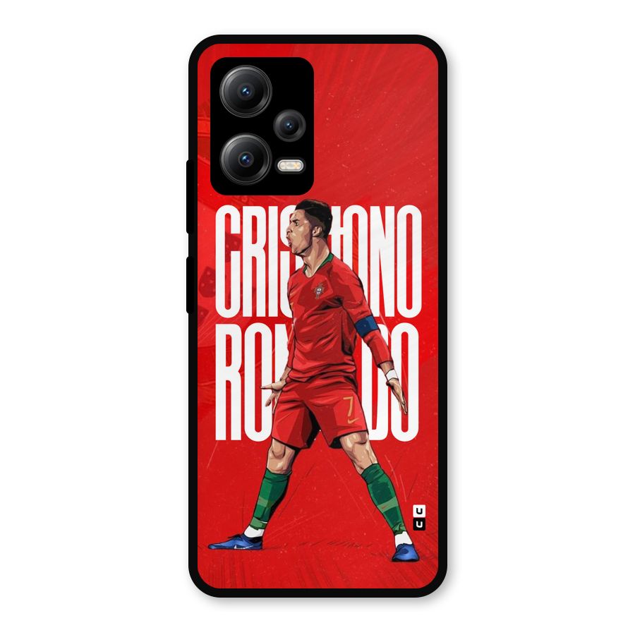 Soccer Star Roar Metal Back Case for Redmi Note 12 5G