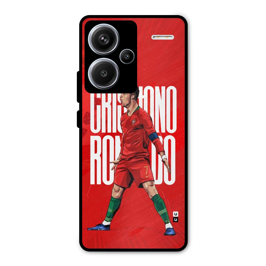 Soccer Star Roar Metal Back Case for Redmi Note 13 Pro Plus
