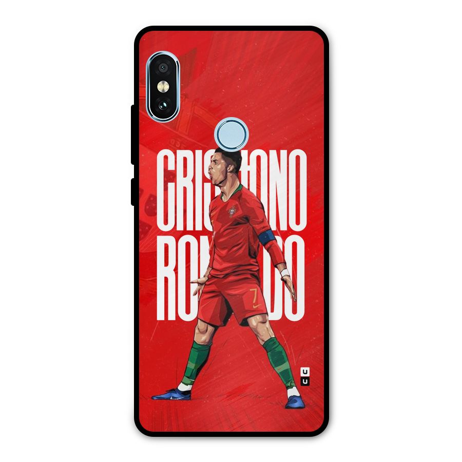 Soccer Star Roar Metal Back Case for Redmi Note 5 Pro