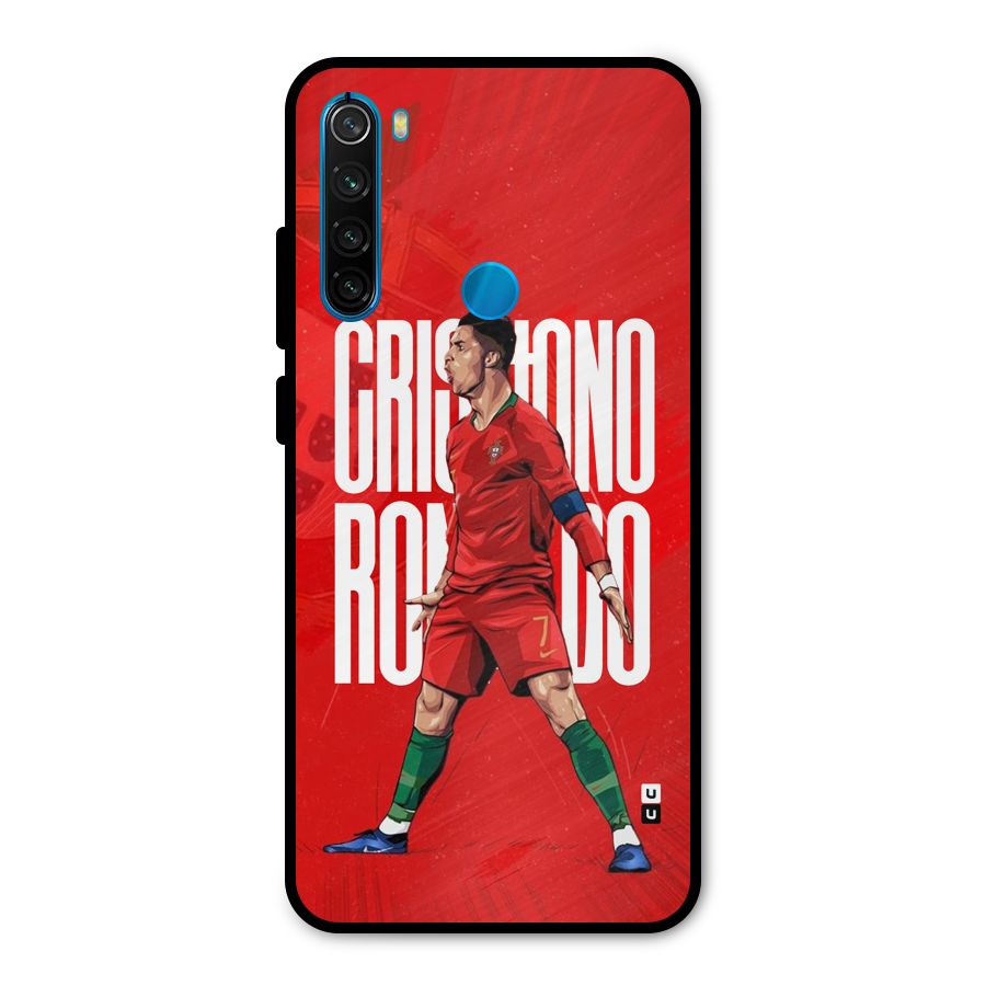Soccer Star Roar Metal Back Case for Redmi Note 8