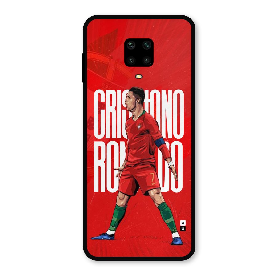 Soccer Star Roar Metal Back Case for Redmi Note 9 Pro