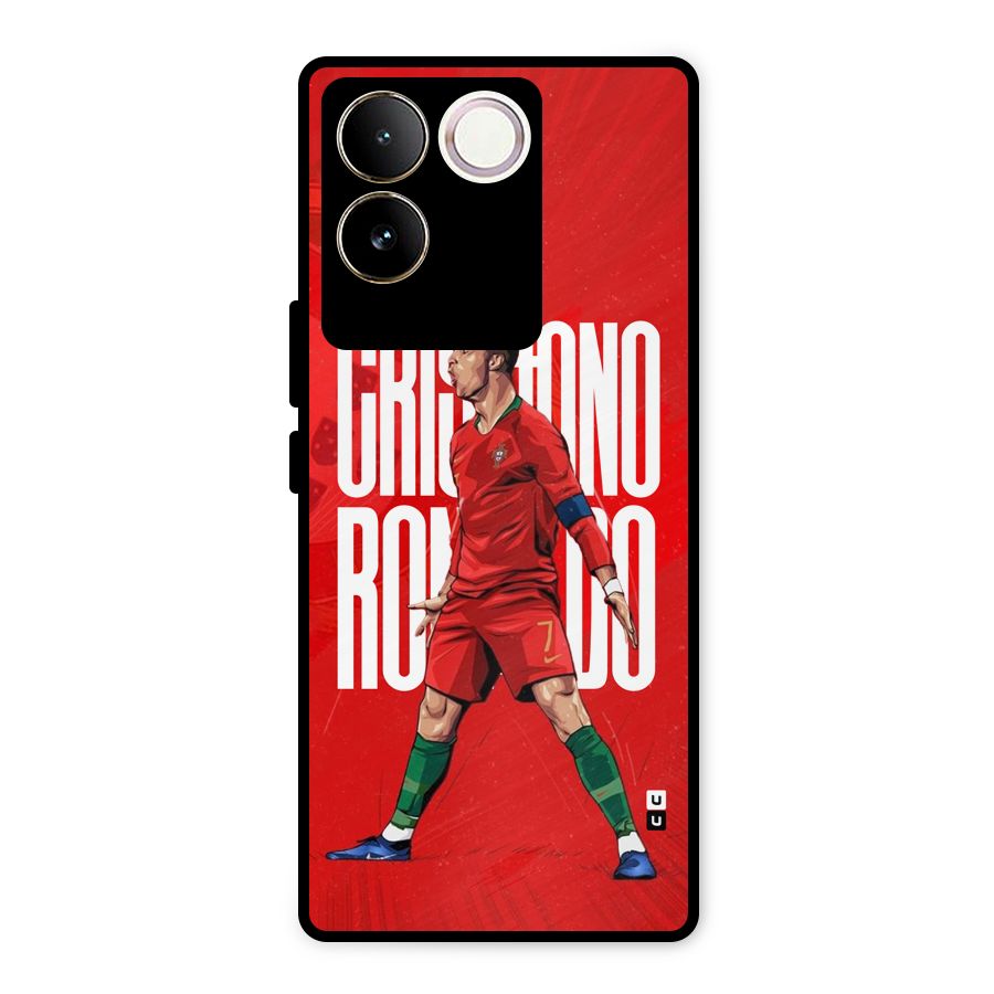 Soccer Star Roar Metal Back Case for Vivo T2 Pro