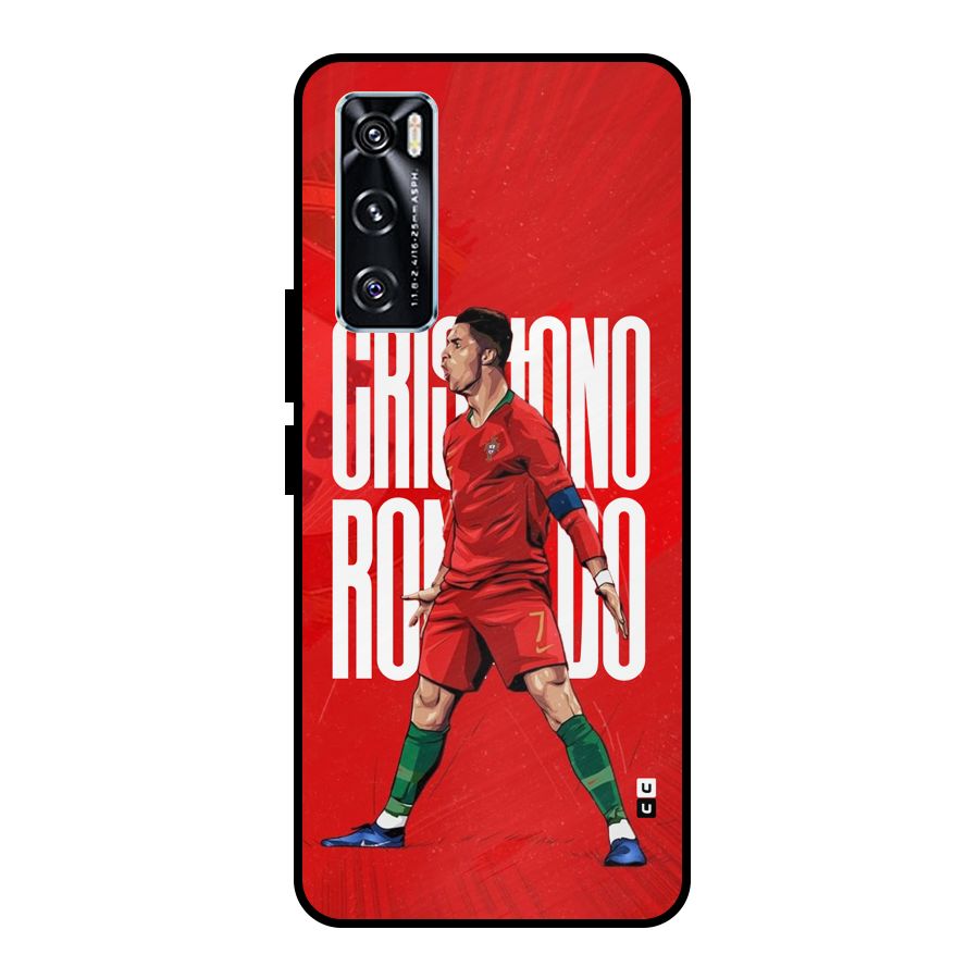 Soccer Star Roar Metal Back Case for Vivo V20 SE