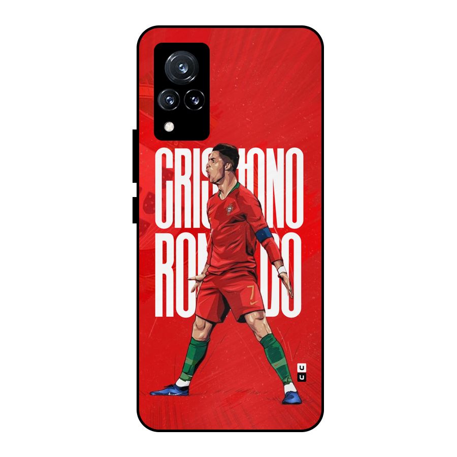 Soccer Star Roar Metal Back Case for Vivo V21 5G