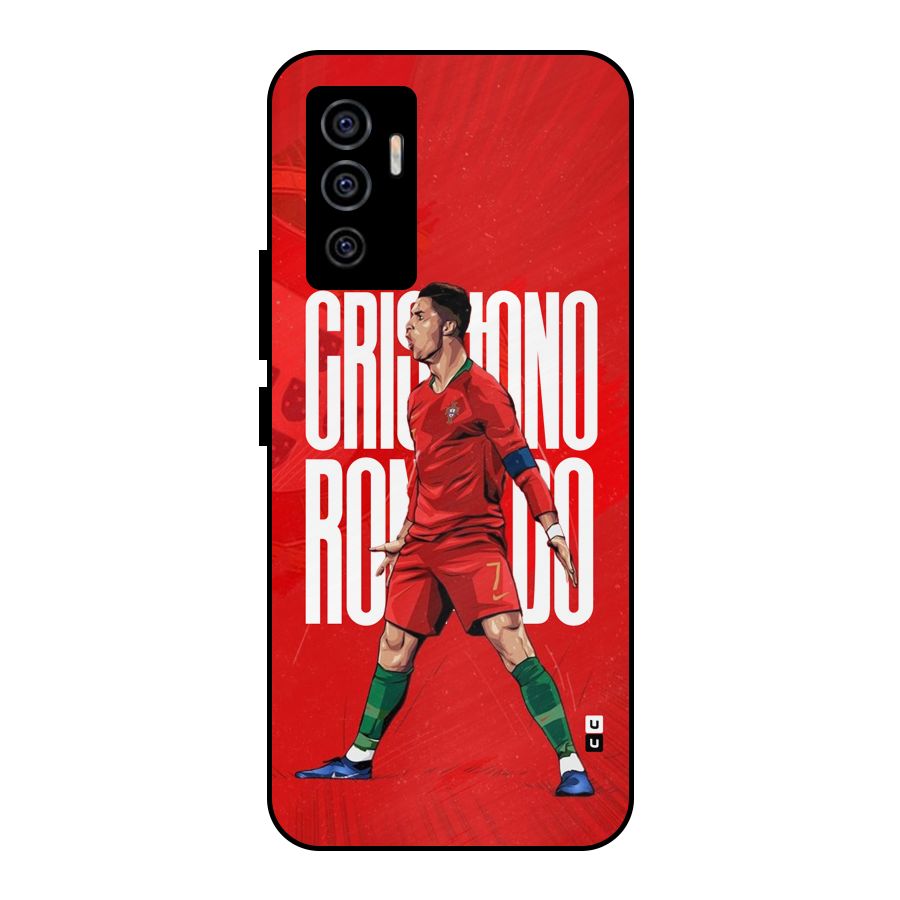 Soccer Star Roar Metal Back Case for Vivo V23e