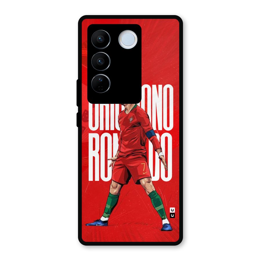Soccer Star Roar Metal Back Case for Vivo V27