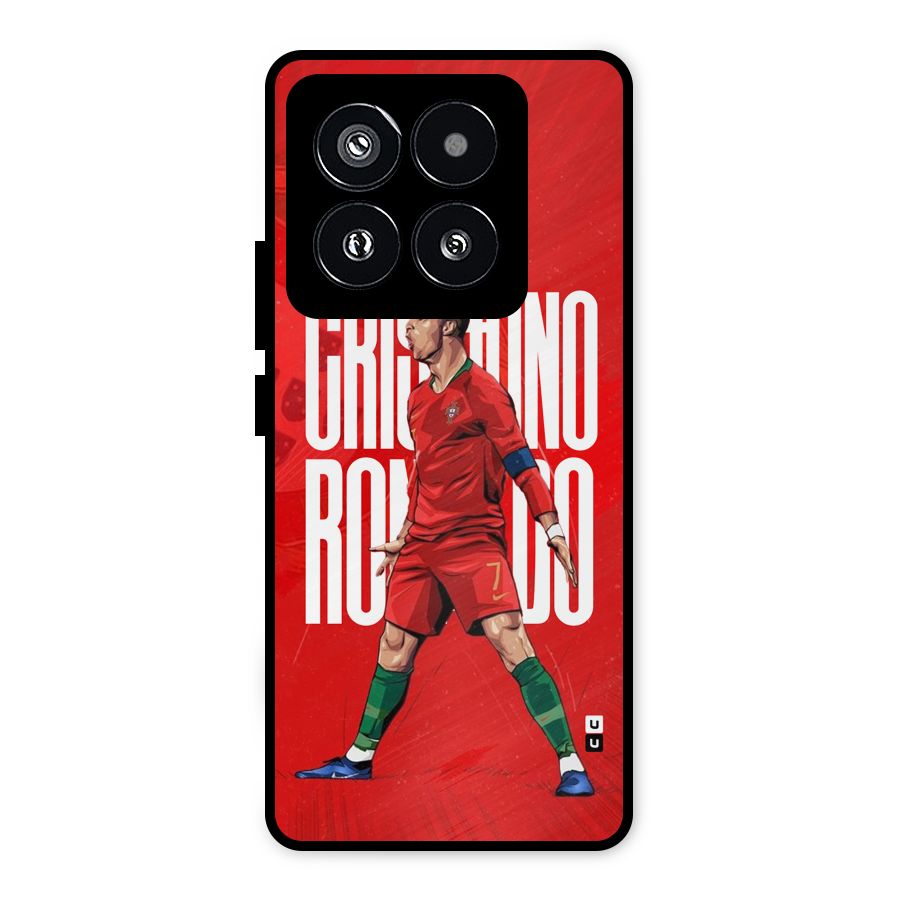 Soccer Star Roar Metal Back Case for Xiaomi 14 Pro