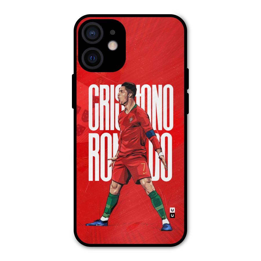 Soccer Star Roar Metal Back Case for iPhone 12 Mini