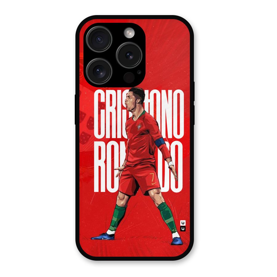 Soccer Star Roar Metal Back Case for iPhone 15 Pro