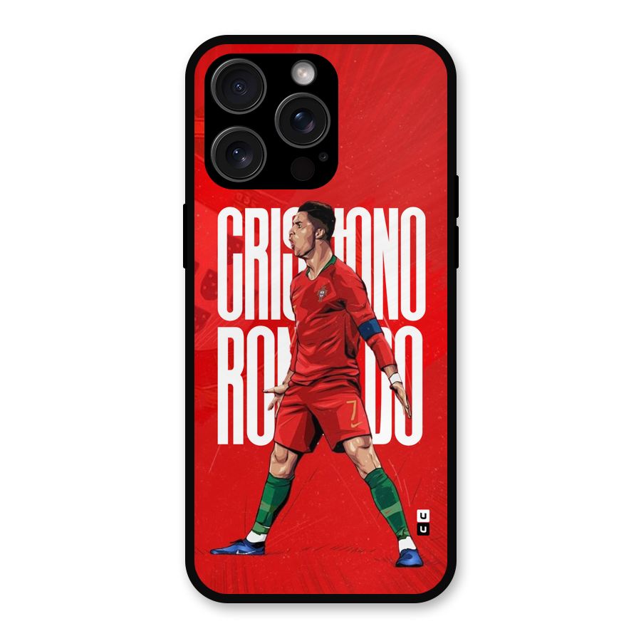 Soccer Star Roar Metal Back Case for iPhone 15 Pro Max