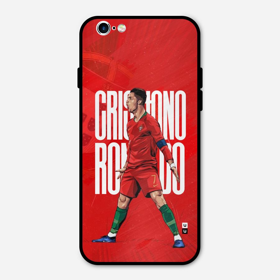 Soccer Star Roar Metal Back Case for iPhone 6 6s